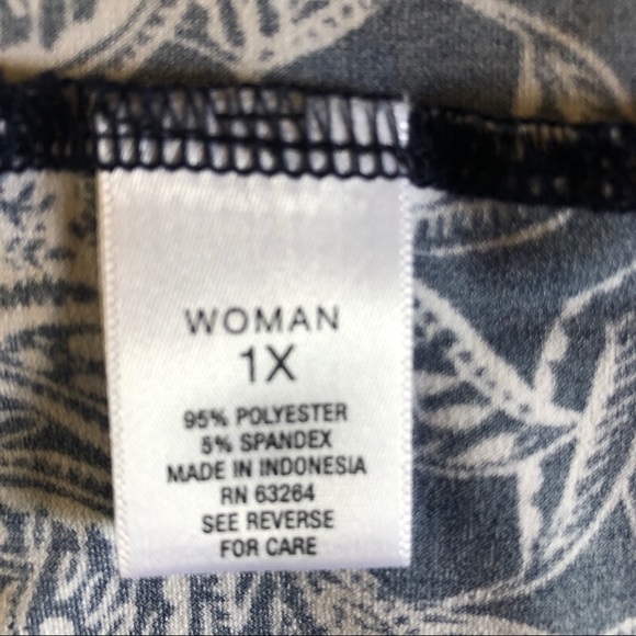 Striped floral shift dress 1X - Picture 7 of 8